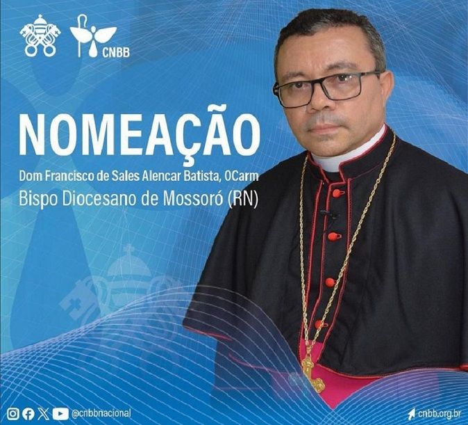 Karmelitański biskup Francisco de Sales O.Carm.  mianowany dla nowej diecezji w Brazylii